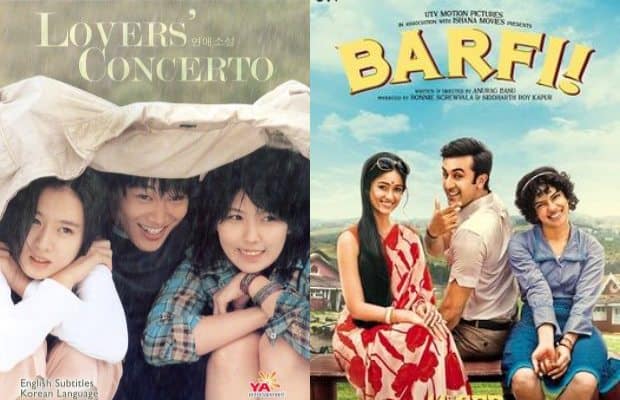Poster of movie Lover’s Concerto and Korean movie Barfi.