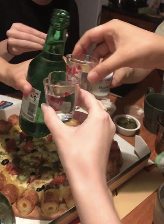 Soju with friends