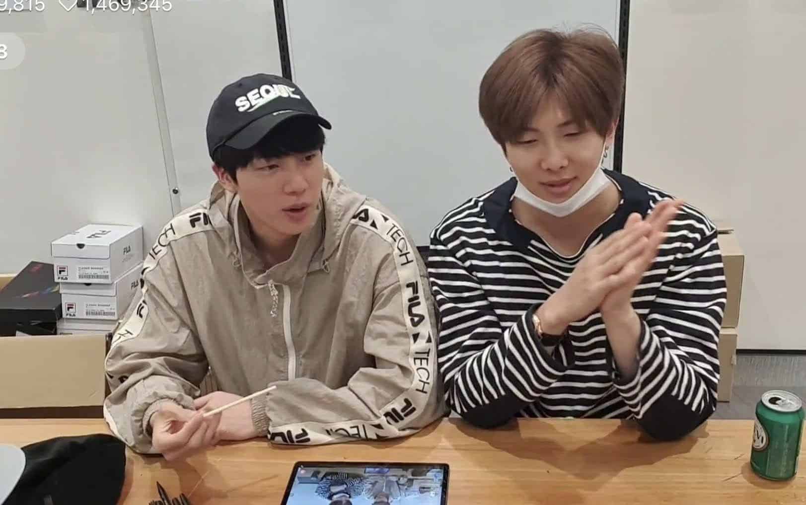 Jin (Left) Hyung of BTS