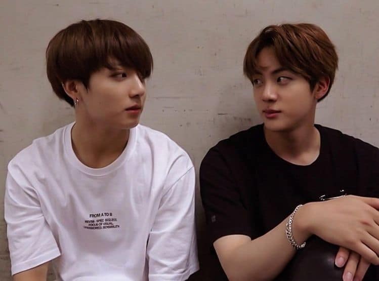 Jungkok (Left) Maknae of BTS
