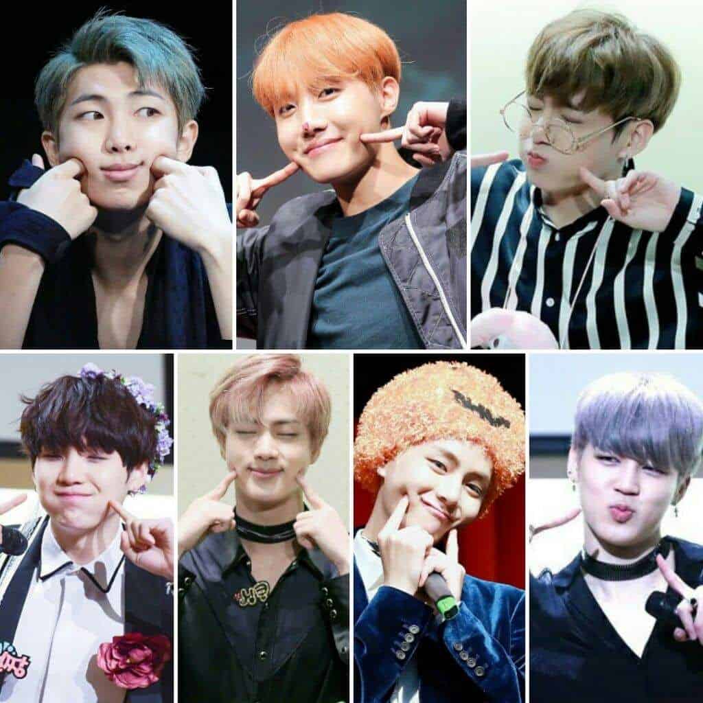 BTS Member doing Aegyo