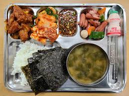 Korean school meal 