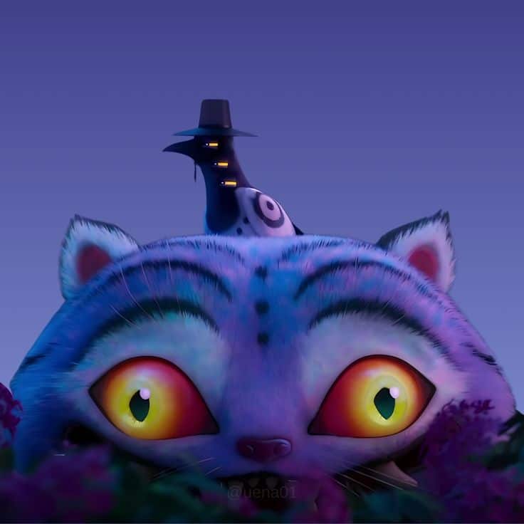 tiger and magpir