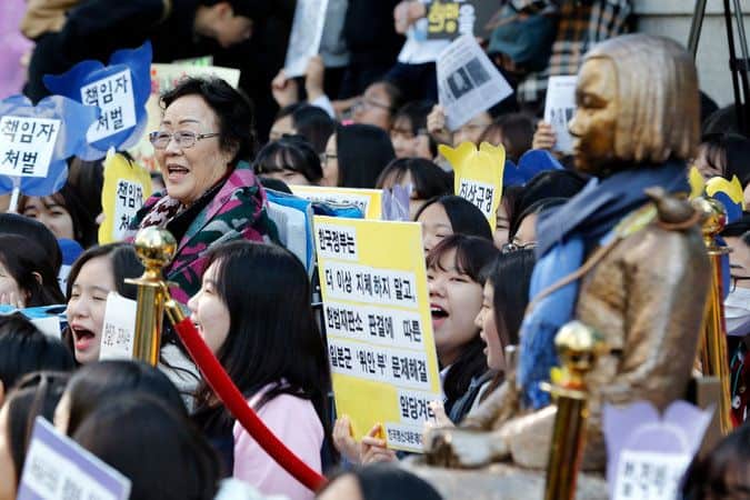 korean woman protest