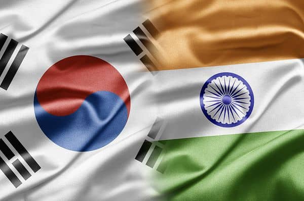 India and South Korea Flag