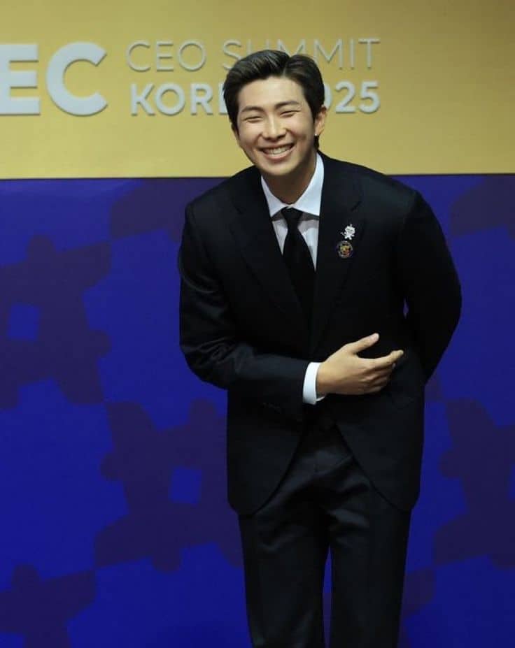 RM the leader of BTS, Made History as the first K-POP Artist to attend the: APEC CEO Summit 2025